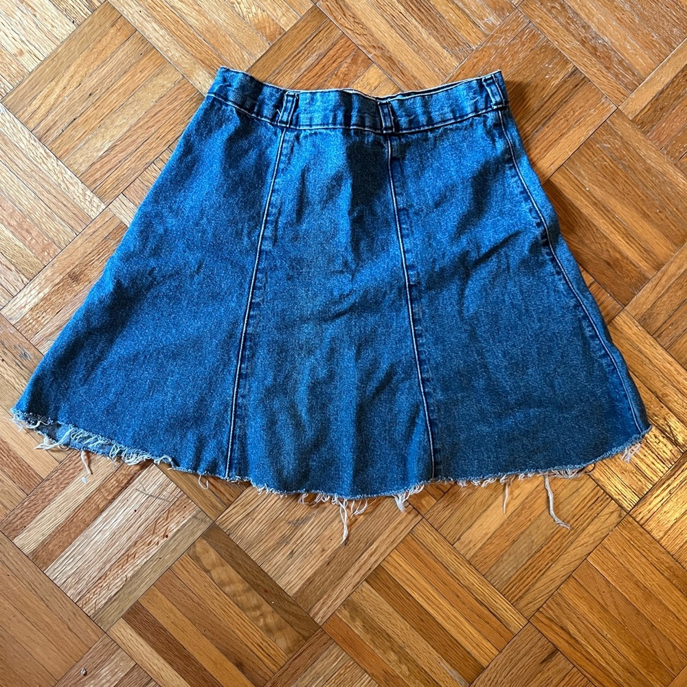 Sundance Blue Mini Skirt Casual Flared Design
